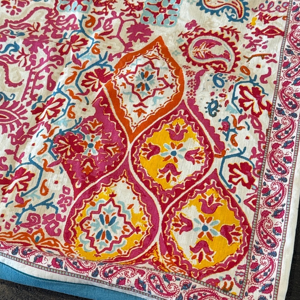 Lauren Ralph Lauren Boho Patchwork Paisley Bohemian Pillow Cover, 24” Square - Picture 7 of 14